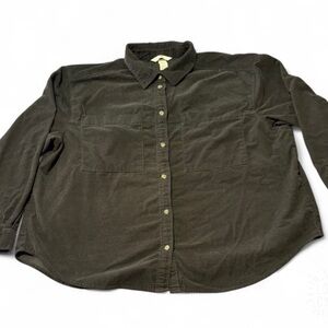 H&M Dark Brown Casual Button Down Shirt